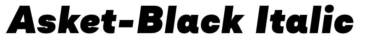 Asket-Black Italic